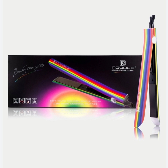 NIB-Royale Genius Heating Element Flat Iron, Ceramic - Picture 1 of 7